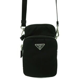 Prada Re Shoulder Bag Smartphone Crossbody Bag Black